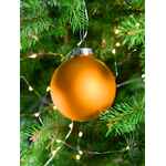 Елочный шар FINERY MATT, 8 см, матовый оранжевый