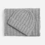 Шарф METELITSA, серебристо-серый меланж