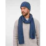 Шарф METELITSA, синий меланж (джинс)