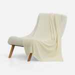 Плед BRAIDERA, белый (молочный)