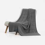 Плед CHAINFIELD, серый меланж