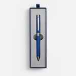 Ручка шариковая BROAD RING SOFT TOUCH в футляре, синяя