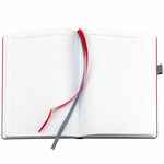 Ежедневник HORIZON, недатированный, серый с красным