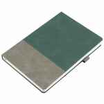 Ежедневник HORIZON, недатированный, серый с зеленым