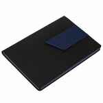 Ежедневник BOOKMARK, недатированный, черный с синим