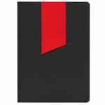 Ежедневник BOOKMARK, недатированный, черный с красным