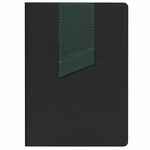 Ежедневник BOOKMARK, недатированный, черный с зеленым
