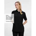 Рубашка поло унисекс SENTI, черная, размер S