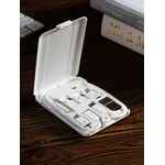 Органайзер с беспроводной зарядкой и набором адаптеров OCTOPOD, белый