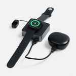 Внешний аккумулятор с беспроводной зарядкой AURA POWER 5000 мАч, серый