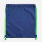 Рюкзак B3, синий с зелеными лямками