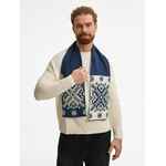 Шарф WINTERTUDE M, синий с белым