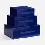 Коробка складная HOLDFOLD, L, синяя