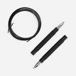 Скоростная скакалка PROFI COMFI, черная