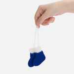 Подвеска на елку «Вьюжка», носочки, синяя