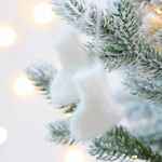 Подвеска на елку «Вьюжка», носочки, белая