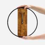 Часы WOODIX, черные с коричневым