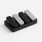 Антистресс-кликер CLACKY, черный с серебристым