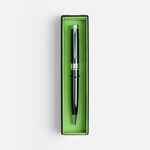 Ручка шариковая BROAD RING в футляре, глянцевая, черная