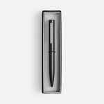 Ручка шариковая INKOLOR в футляре, черная с серым