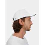 Бейсболка CLASSIC 2.0, белая с темно-синим кантом