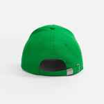 Бейсболка CLASSIC 2.0, ярко-зеленая с белым кантом