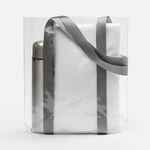 Шопер CLEAR FEST, VER.2, прозрачный с серыми ручками