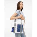 Шопер CLEAR FEST, VER.2, прозрачный с серыми ручками