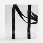 Шопер CLEAR FEST, VER.2, прозрачный с черными ручками