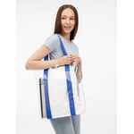 Шопер CLEAR FEST, VER.2, прозрачный с синими ручками