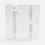 Шопер CLEAR FEST, VER.2, прозрачный с белыми ручками