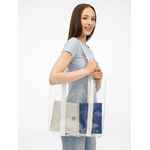 Шопер CLEAR FEST, VER.2, прозрачный с белыми ручками