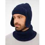 Шапка-ушанка CATCH MATCH, темно-синяя