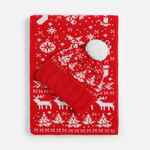 Шапка HOLIDALE, красная с молочным