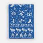 Шарф HOLIDALE, синий с молочным