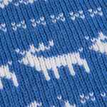 Плед HOLIDALE, синий с молочным