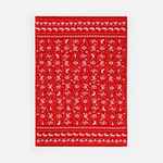 Плед HOLIDALE, красный с молочным