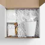 Набор «Планы на счастье», белый с золотистым