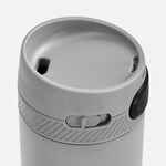 Термостакан X1 с цветной кнопкой, серый с черным