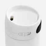 Термостакан X1 с цветной кнопкой, белый с черным