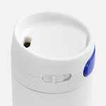 Термостакан X1 с цветной кнопкой, белый с синим