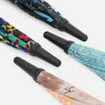 Зонт-трость UNDERCOLOR с полной запечаткой на заказ, с красными спицами