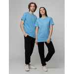 Футболка унисекс T-BOLKA 140, голубая, размер S