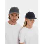 Бейсболка LONG BEACH, серая с оранжевым