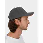 Бейсболка LONG BEACH, серая с оранжевым