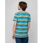 Футболка мужская RAYET двусторонняя, голубой/зеленый, размер M