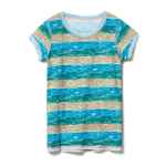 Футболка женская RAYET LADY двусторонняя, голубой/зеленый, размер S