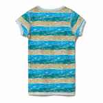 Футболка женская RAYET LADY двусторонняя, голубой/зеленый, размер S