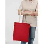 Холщовая сумка на плечо JUHU, красная