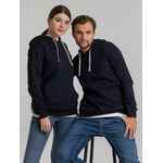 Толстовка с капюшоном UNIT KIRENGA темно-синяя, размер XS